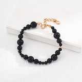 Black Agate Strength Bracelet