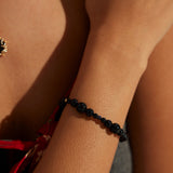 Black Agate Strength Bracelet