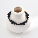 Black Agate Strength Bracelet