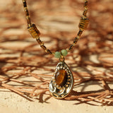 Tiger Eye Seed Necklace