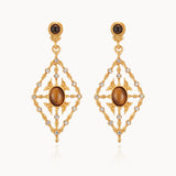 Celestial Harmony Tiger‘s Eye Earrings