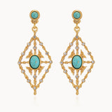 Celestial Harmony Turquoise Earrings