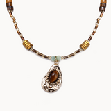 Tiger Eye Seed Necklace