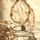 Tiger Eye Seed Necklace