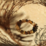 Tiger Eye Rutilated Quartz Wealth and Success Bracelet